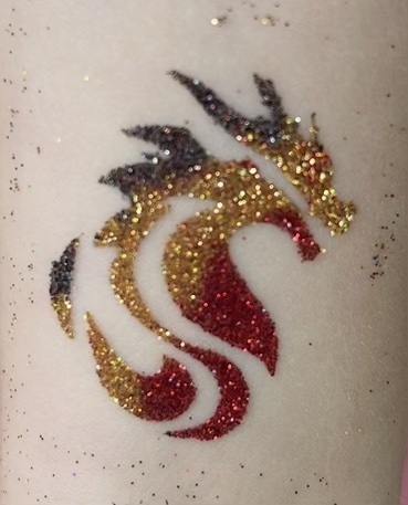 Glitter tattoos design