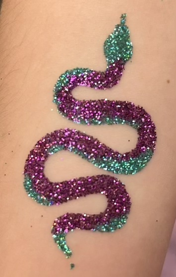 Glitter tattoos design