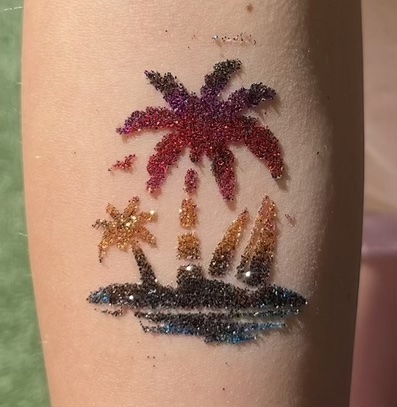 Glitter tattoos design
