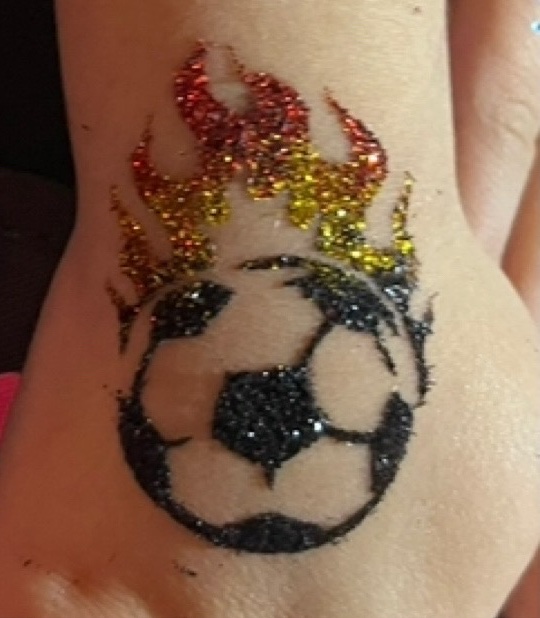 Glitter tattoos design