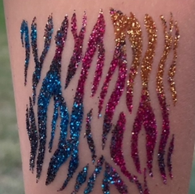 Glitter tattoos design