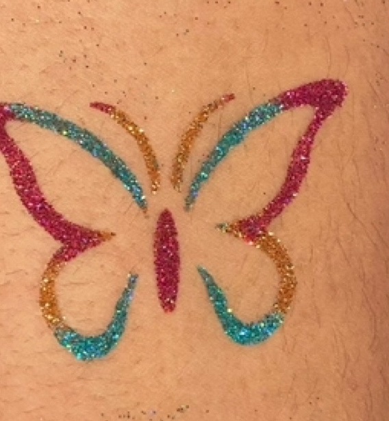 Glitter tattoos design