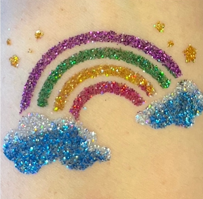 Glitter tattoos design